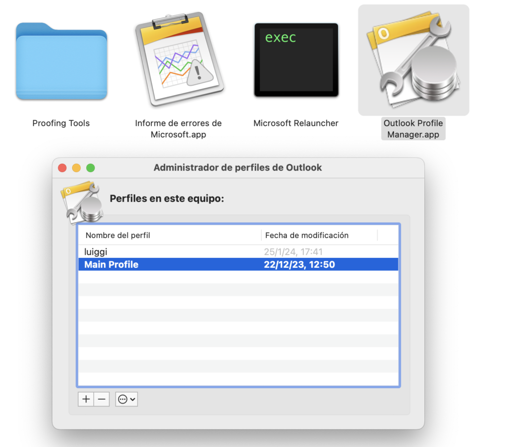 Problemas Outlook Mac, la base de datos es superiro a tu version actual de Outlook