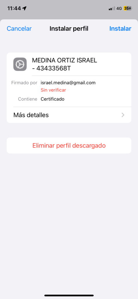 Instalar certificado digital iphone2