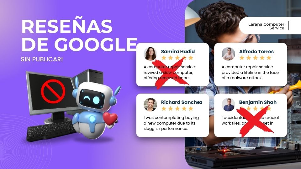 RESEÑAS DE GOOGLE NO SE PUBLICAN