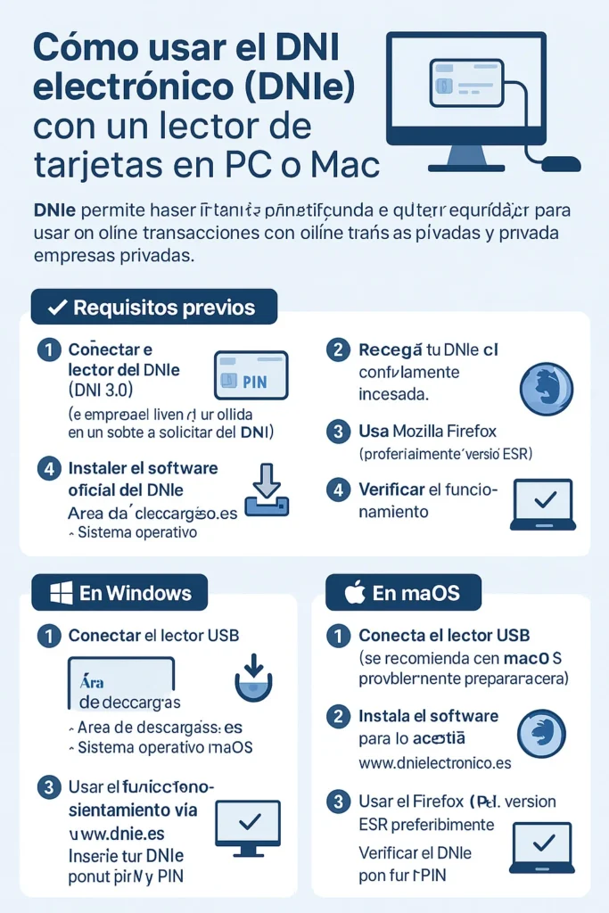 Activar Dni electrónico, guía sencilla. 2 como usar el dni digital lector