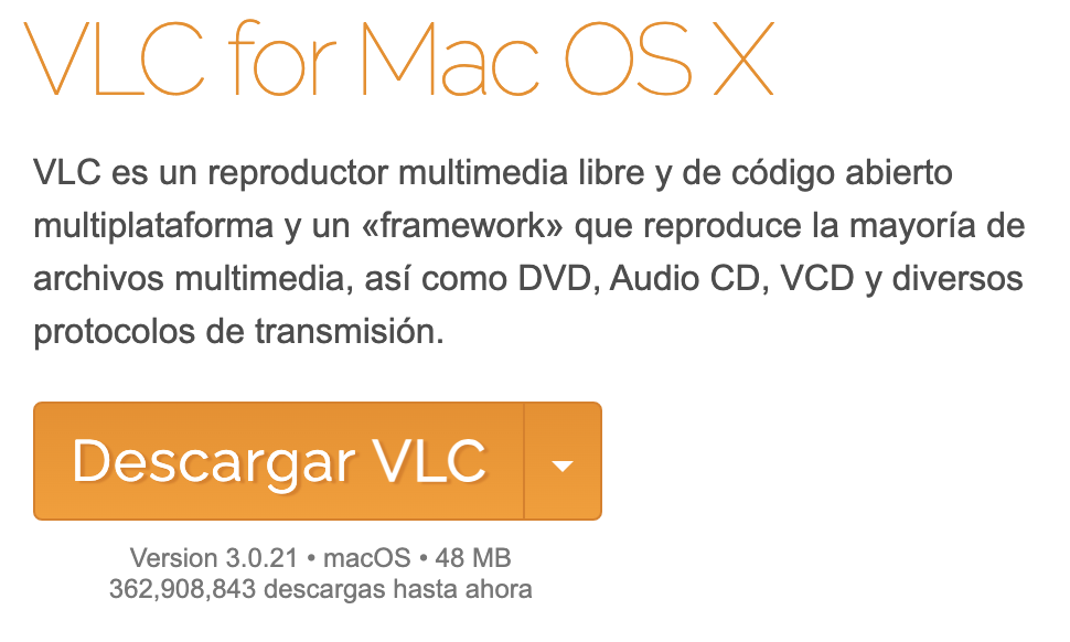 descargar vlc para mac