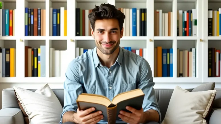 Un hombre y una mujer leen en calma