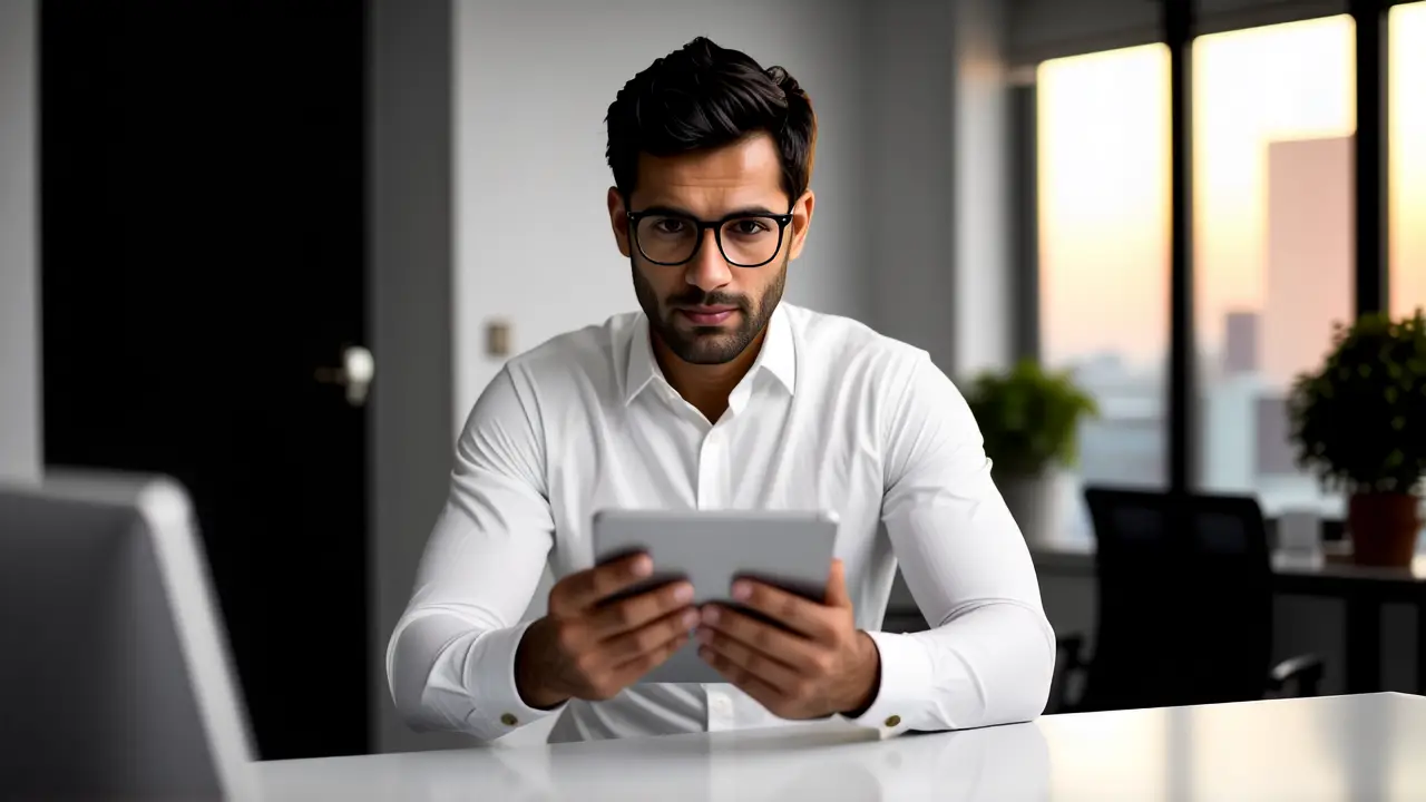 Entrar Modo Seguro Windows 11: Guía Rápida 1 Un hombre moderno en estudio digital