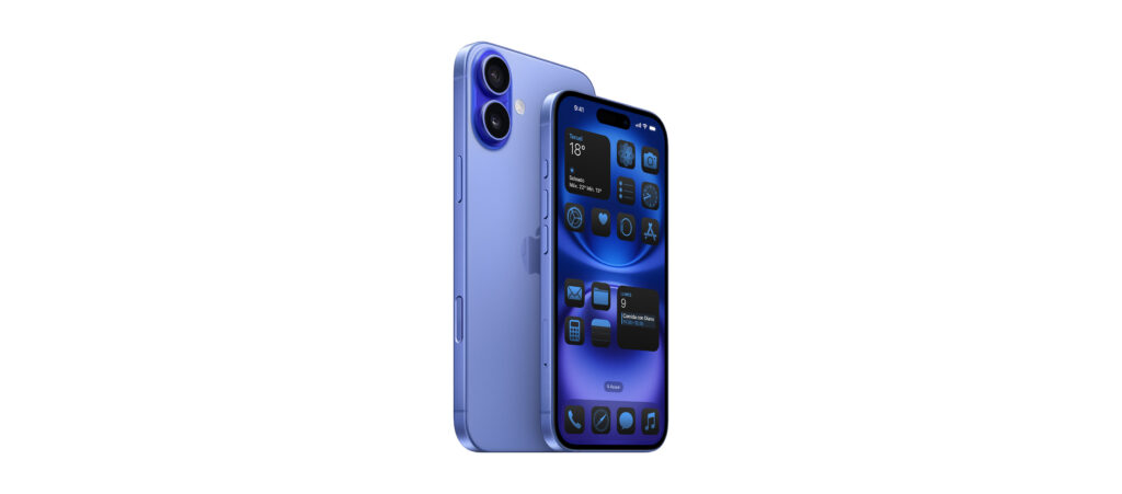 iphone 16 azul malva