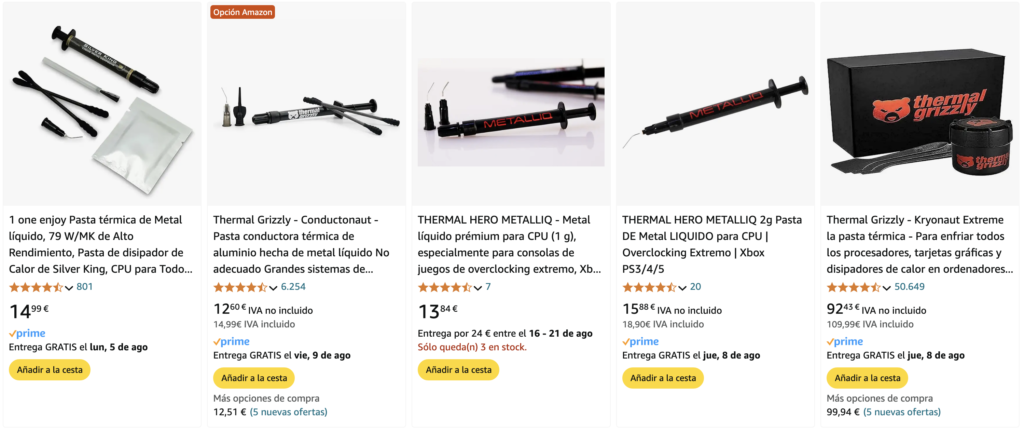 metal liquido ps5 EN AMAZON