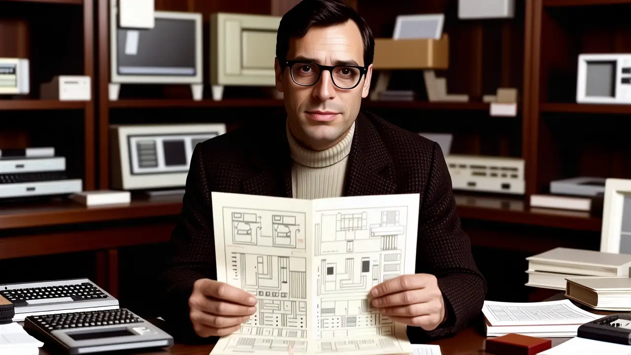 Windows NT OS: Historia y Evolución Microsoft 1 Un hombre contemplativo en los años ochenta