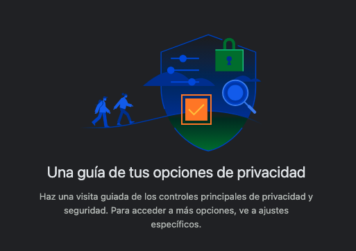 privacidad en chrome