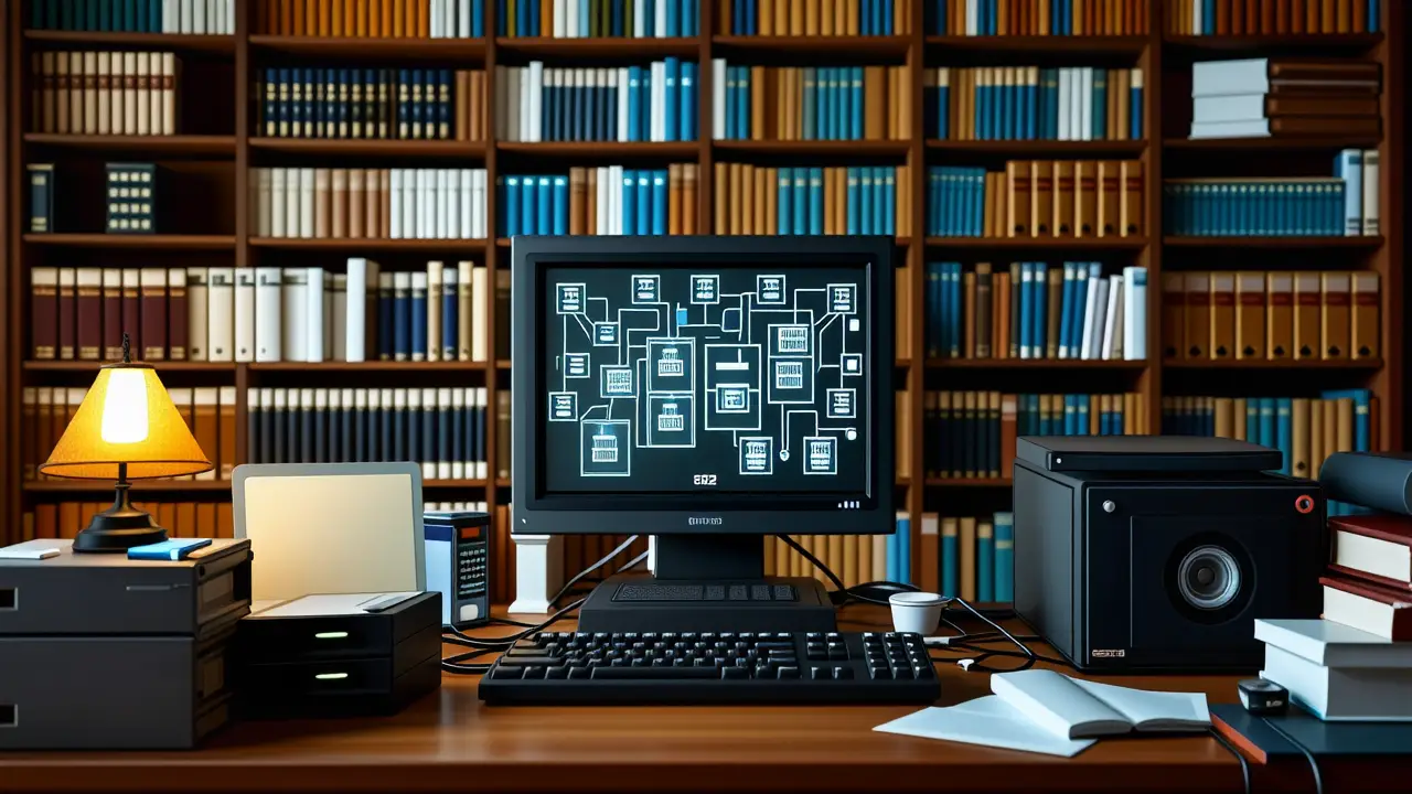 Configurar RAMDrive en Windows 98: Guía Rápida 1 Un hombre arregla computadoras con nostalgia vintage