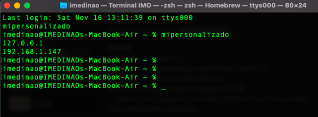 terminal macos