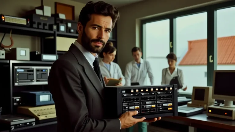 Fotógrafo vintage captura silencio tecnológico en sombras