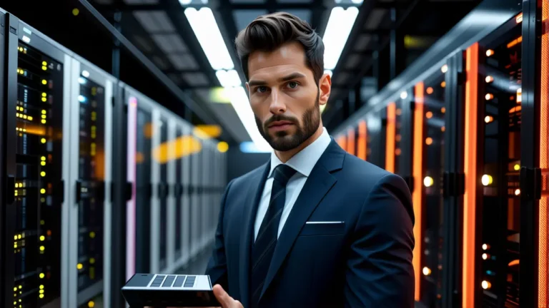 Un hombre serio en fotografía profesional